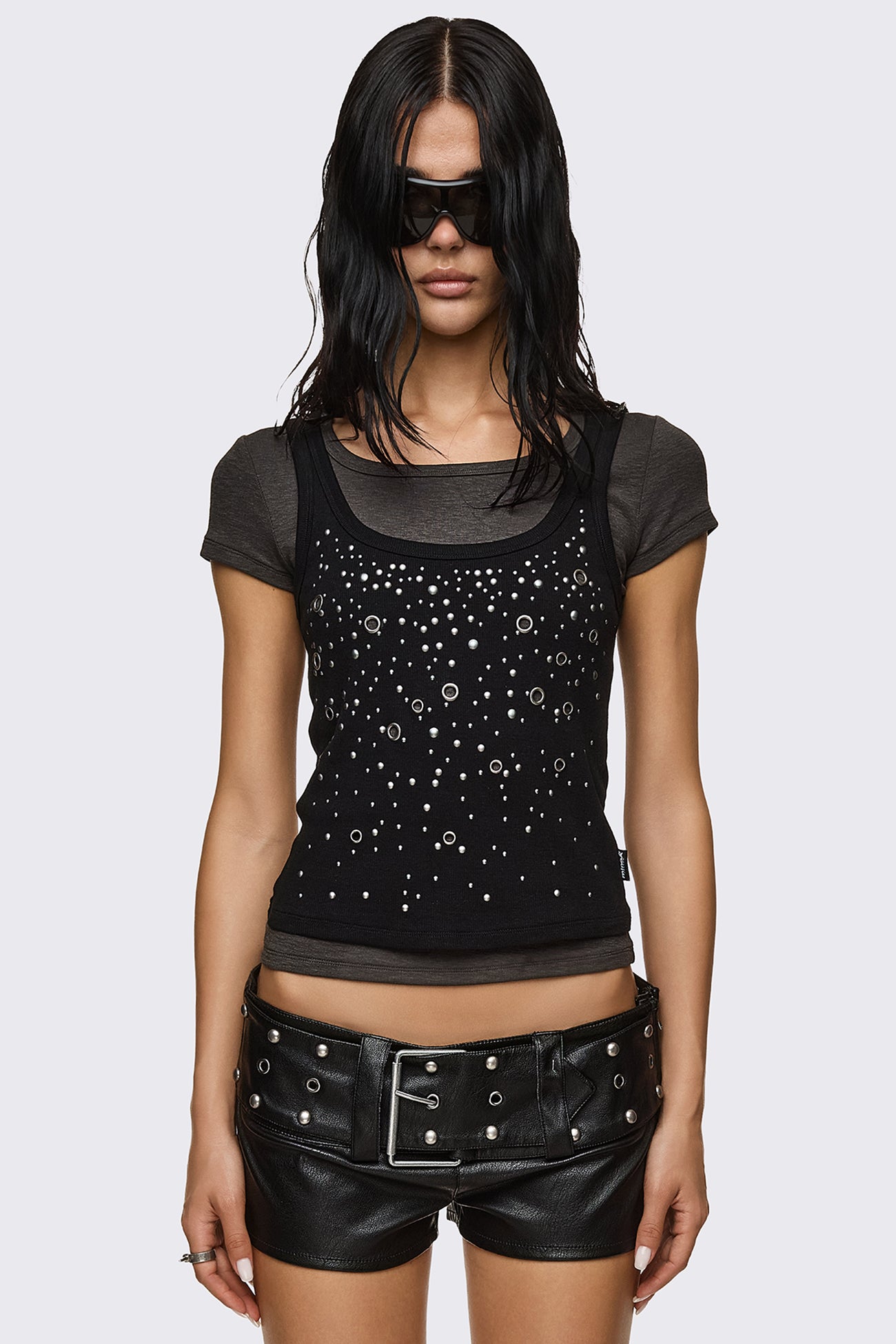 Rumour Layered Studded Top