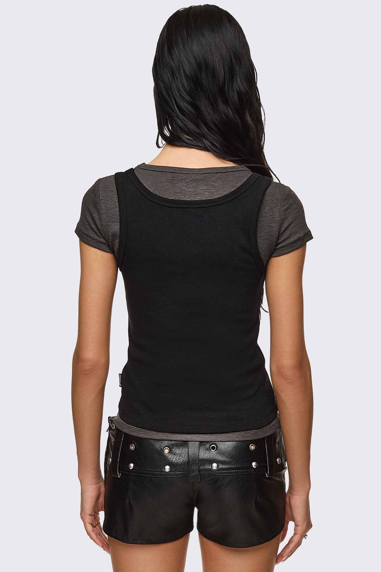 Rumour Layered Studded Top