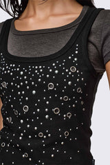 Rumour Layered Studded Top