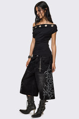 Zadie Eyelet Off-Shoulder Top
