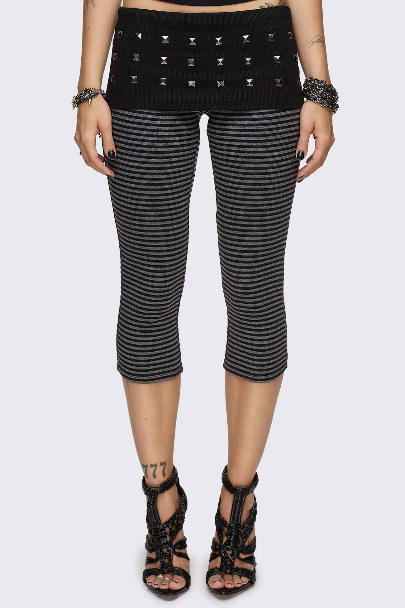 Vonn Striped Capri Pants