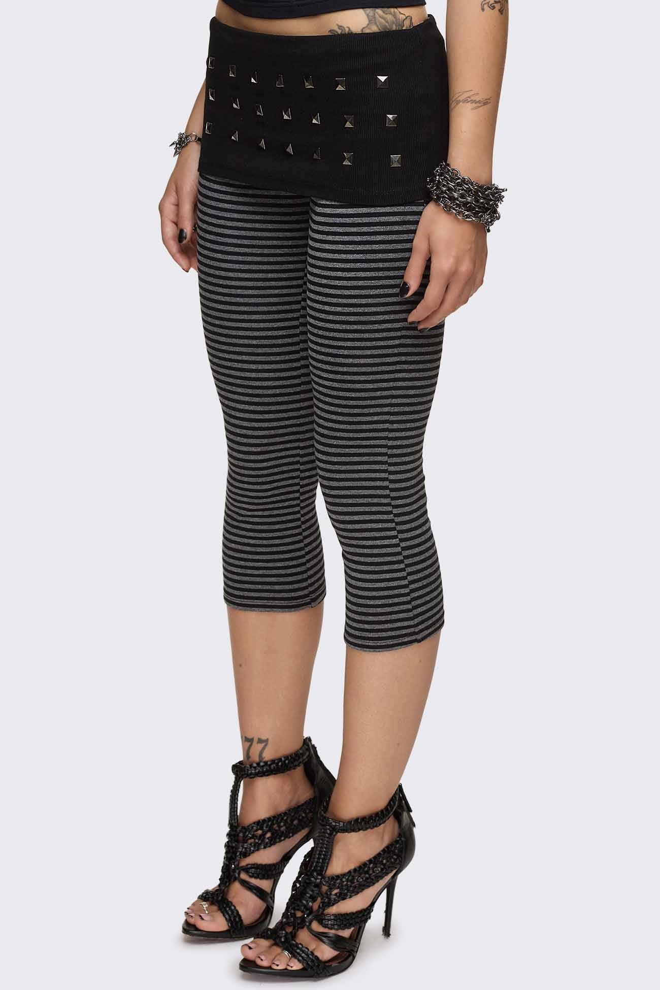 Vonn Striped Capri Pants