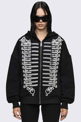 Libertine Military Zip Up Hoodie