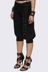 Dead Tide Studded Balloon Capri Pants