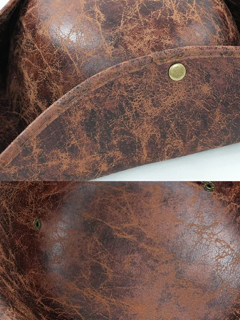 Pirate Triangle Leather Hat