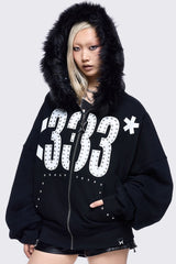 <333 Zip Up Hoodie