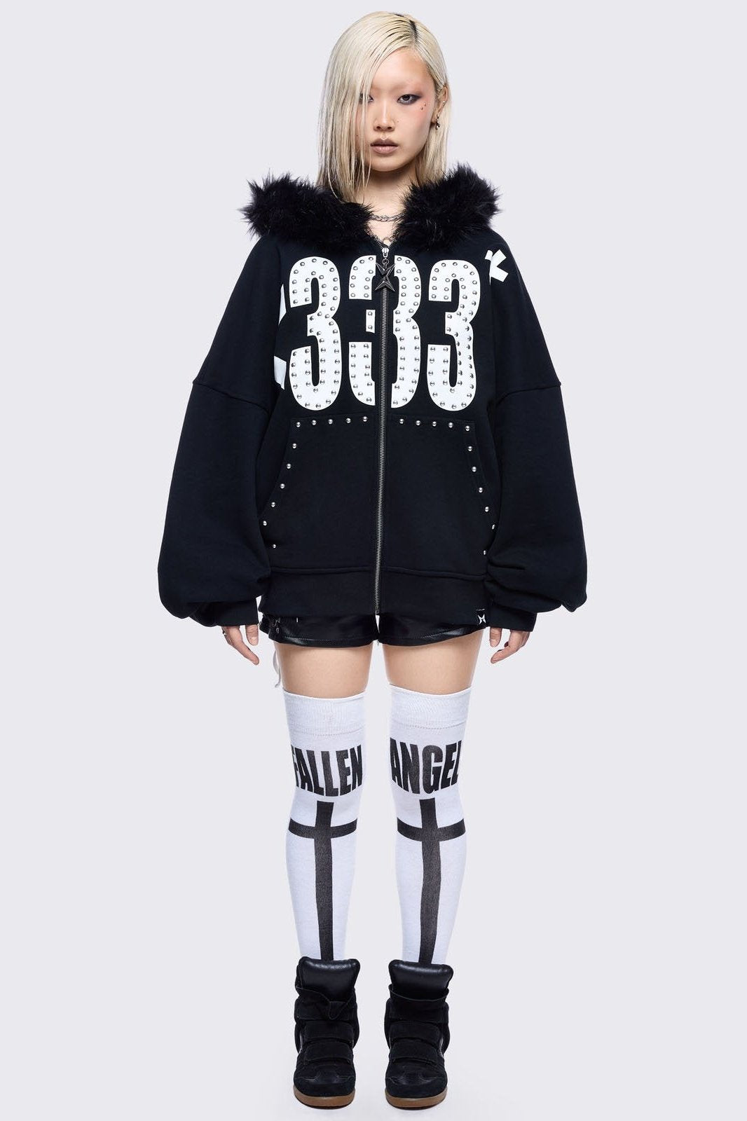 <333 Zip Up Hoodie