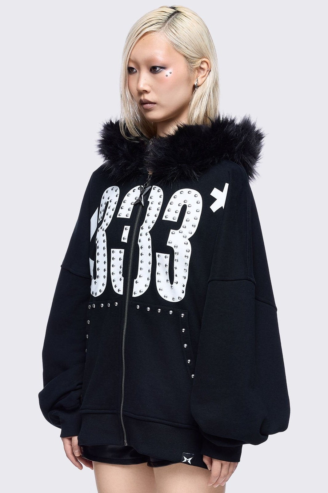 <333 Zip Up Hoodie