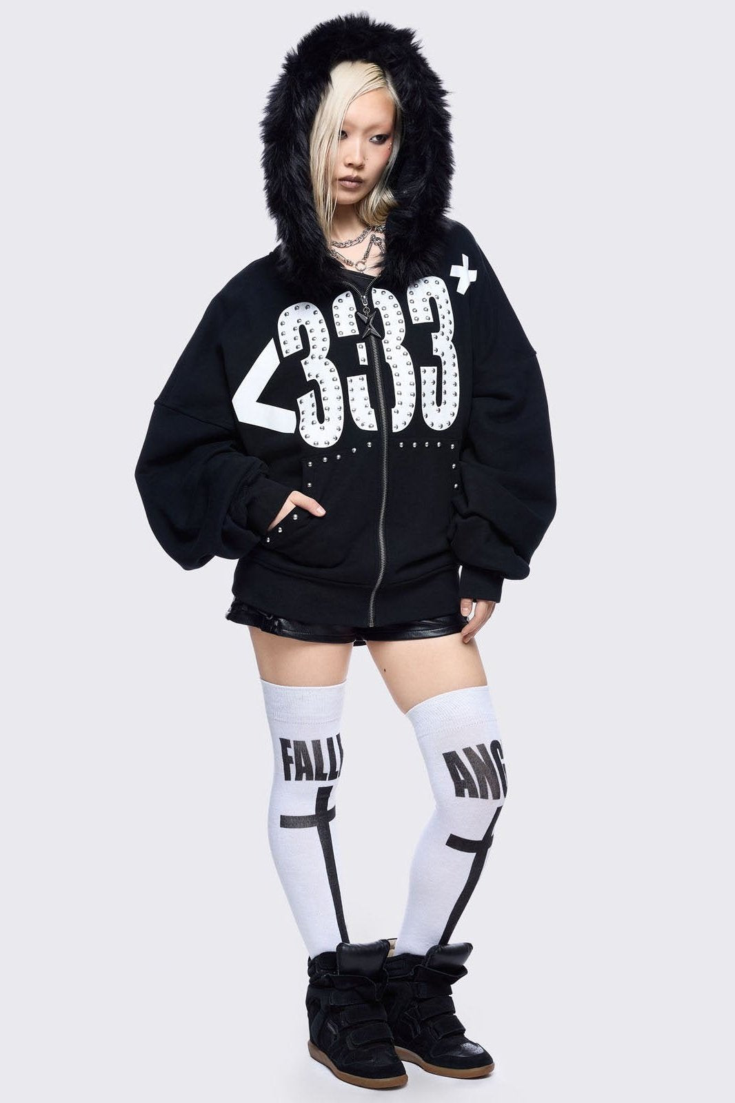 <333 Zip Up Hoodie