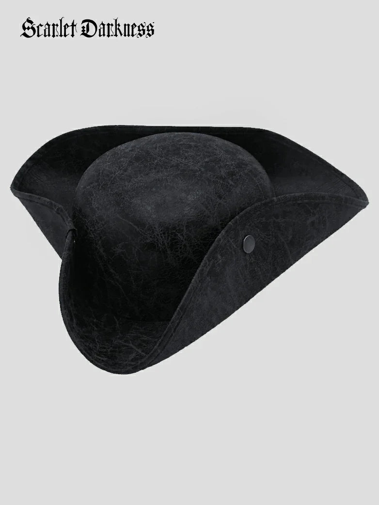 Pirate Triangle Leather Hat
