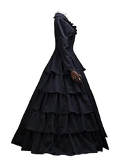 Victorian Gothic Multi-Layer Ball Gown
