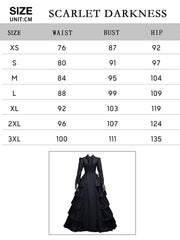 Victorian Gothic Multi-Layer Ball Gown