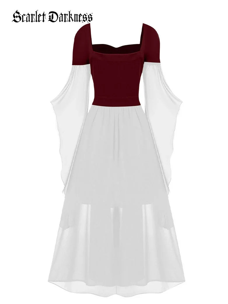 2025 Halloween Witch Fairy Tie-Strap Long Dress