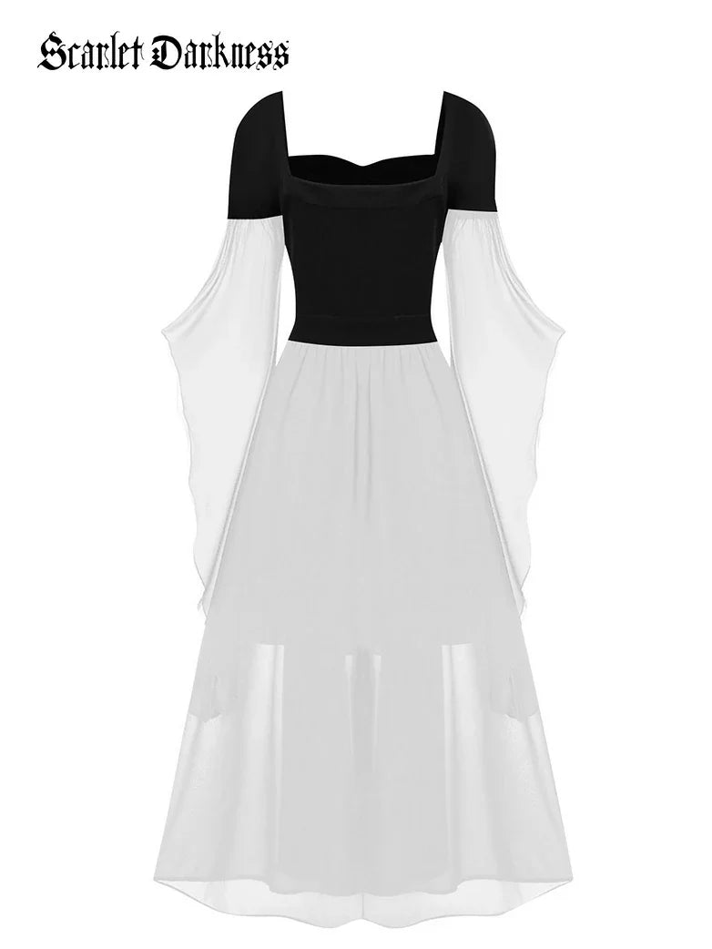 2025 Halloween Witch Fairy Tie-Strap Long Dress