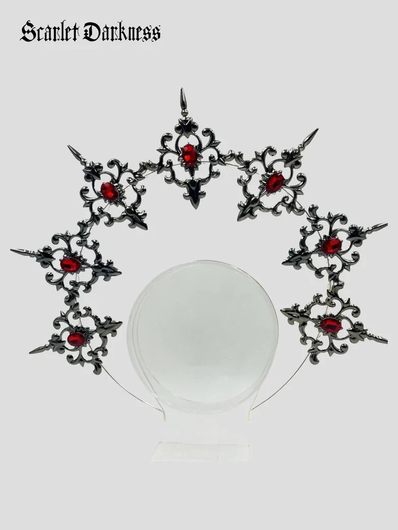 Gothic Halo Metal Crown Headpiece