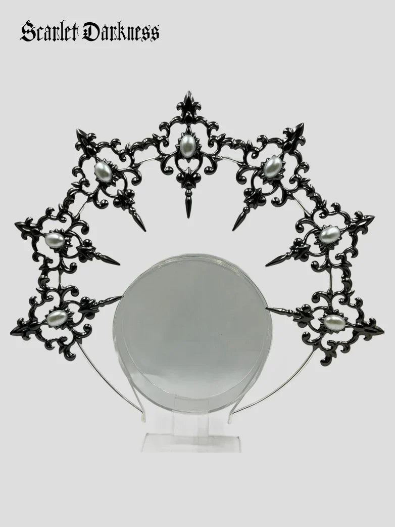 Gothic Halo Metal Crown Headpiece