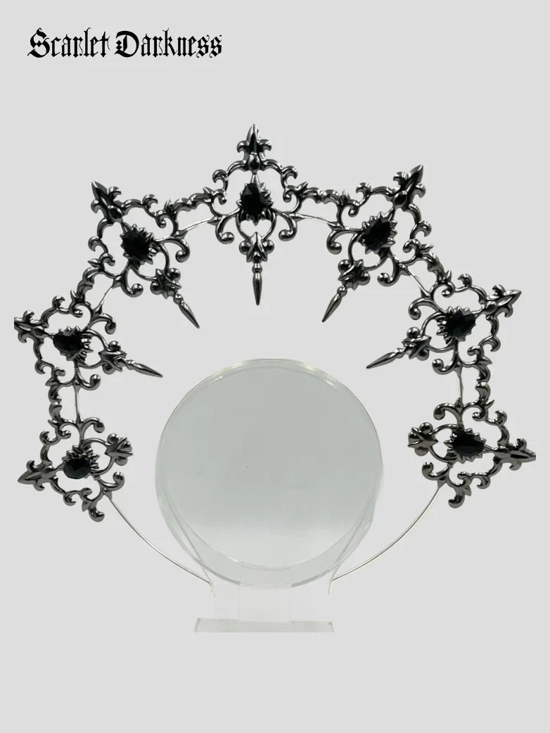Gothic Halo Metal Crown Headpiece