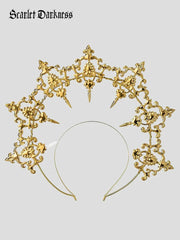 Gothic Halo Metal Crown Headpiece