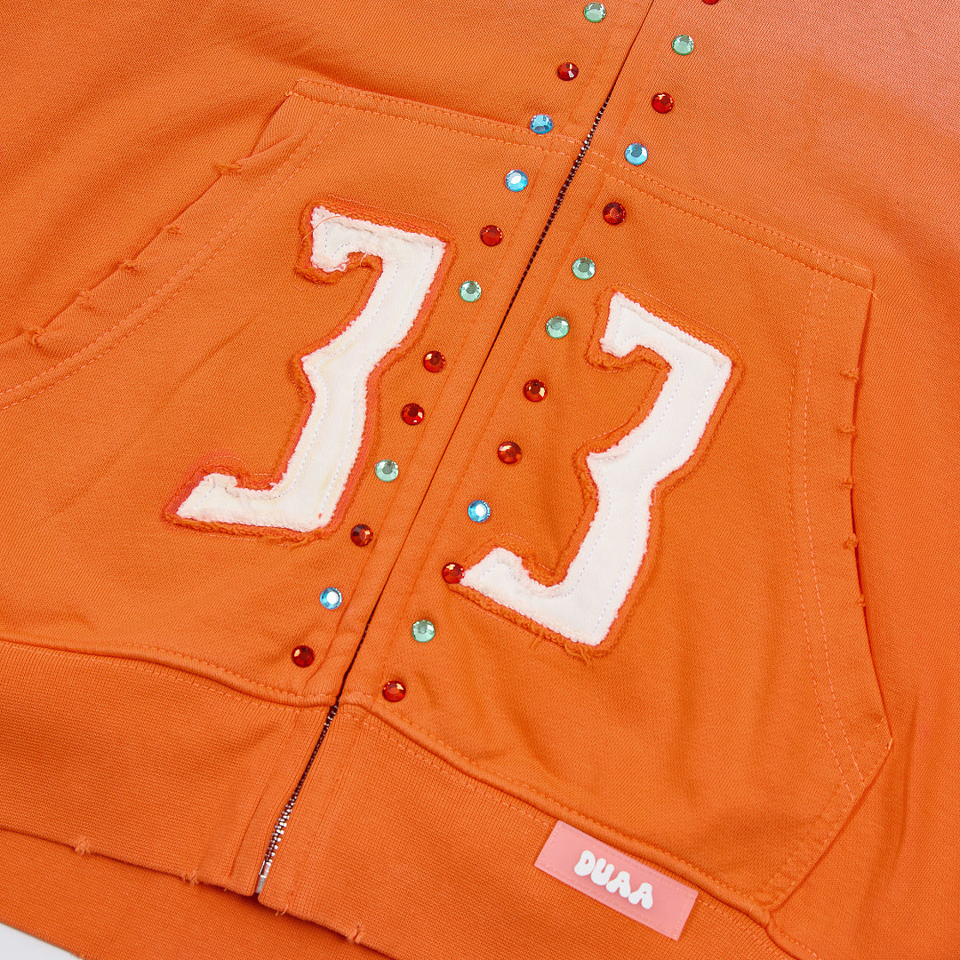 DUAA #33 Studded Zip Hoodie
