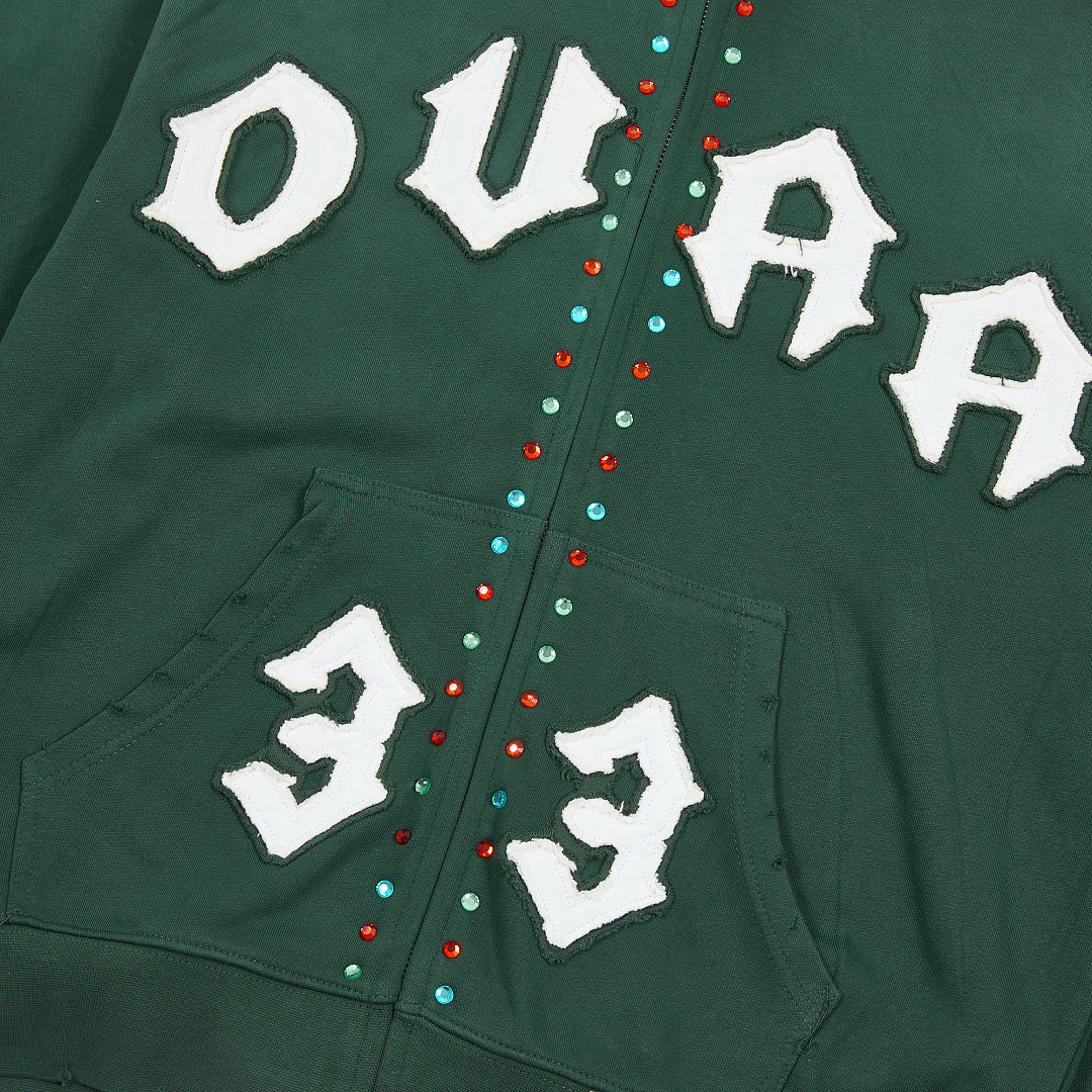 DUAA #33 Studded Zip Hoodie