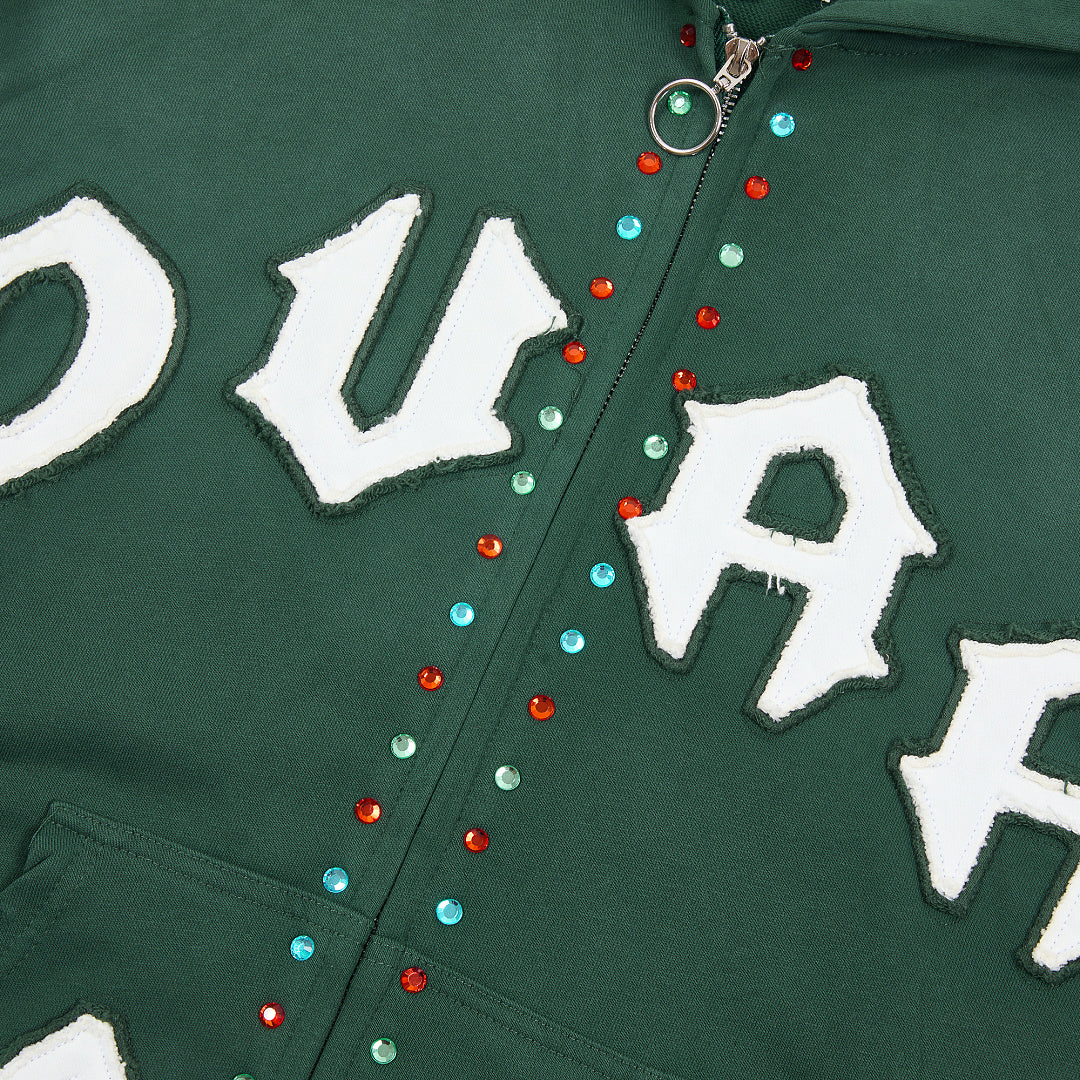 DUAA #33 Studded Zip Hoodie