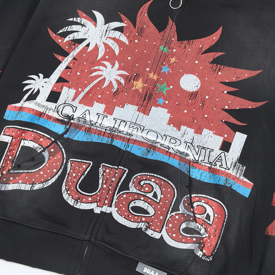DUAA California Sunset Zip Hoodie