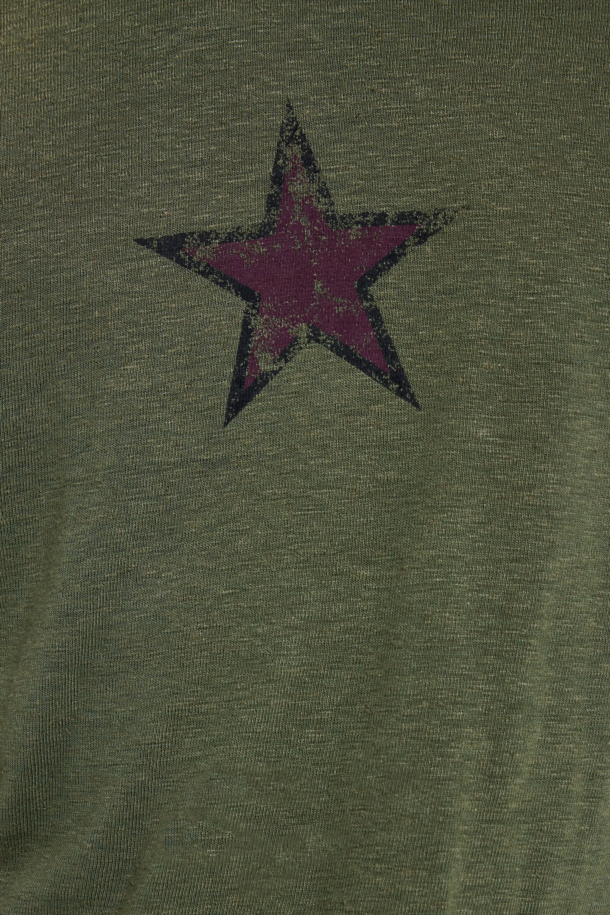 Green Star Sun Faded T-Shirt