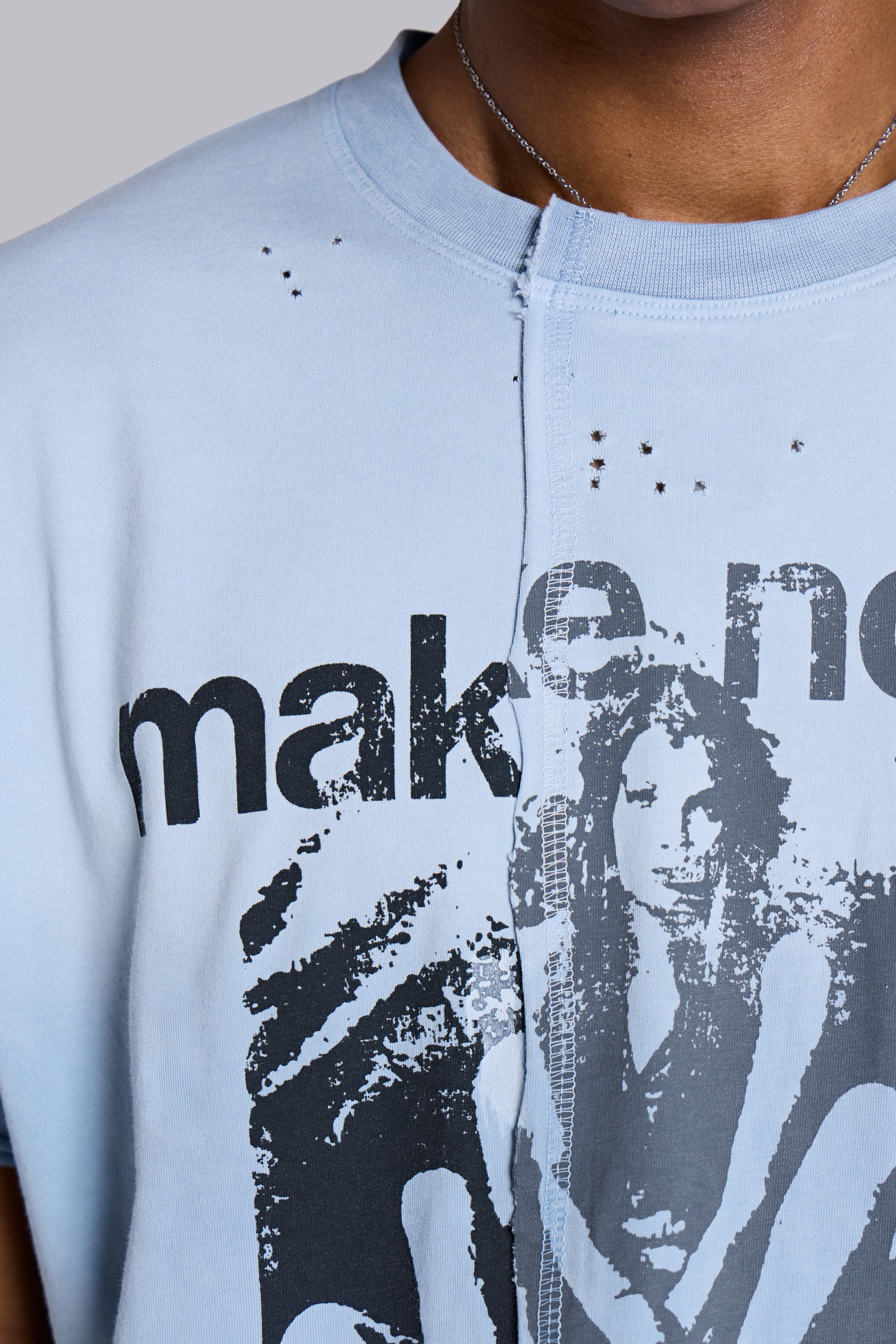 Make Noise Spliced Cropped T-Shirt