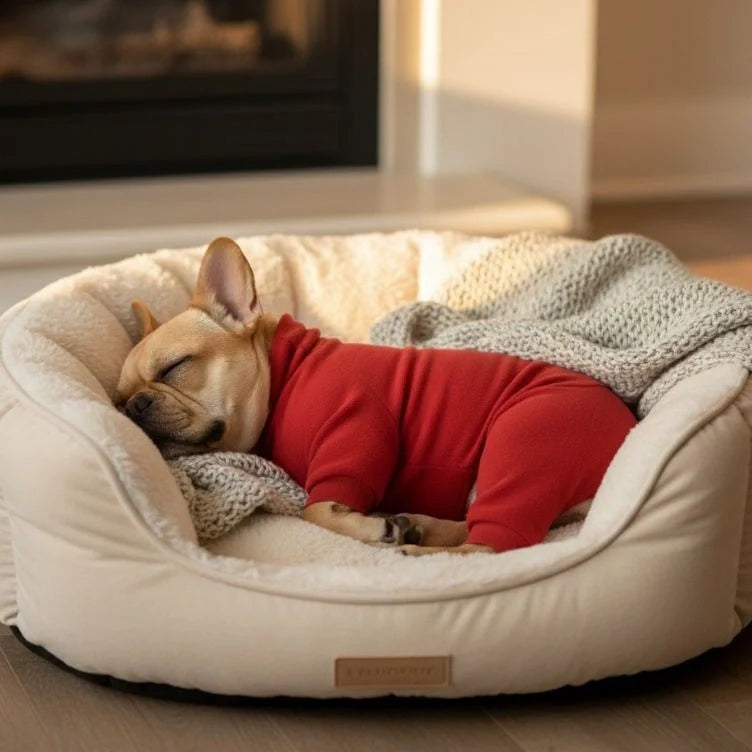 Cozy Fleece Dog Pajamas - Perfect Sleepwear for Large Dogs