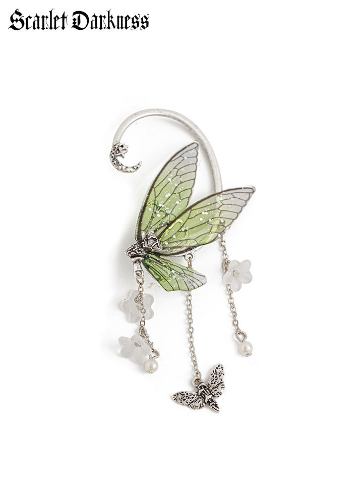 Fairy Tassel Butterfly Ear Clip