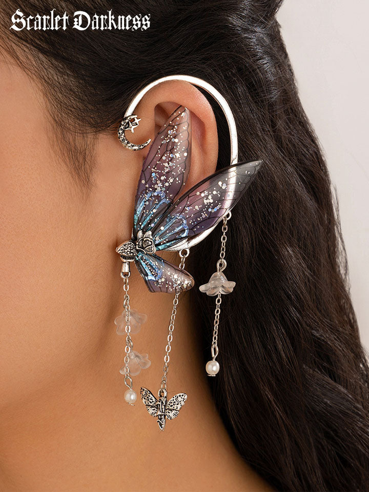 Fairy Tassel Butterfly Ear Clip