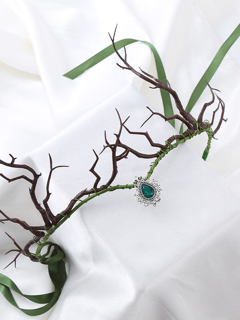 Forest Fairy Crown with Rhinestones