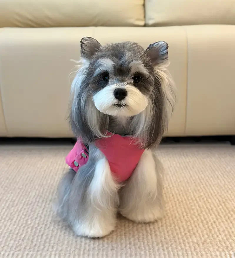 Functional Color-Block Dual-Sided Reversible Wear Dog Vest Coat