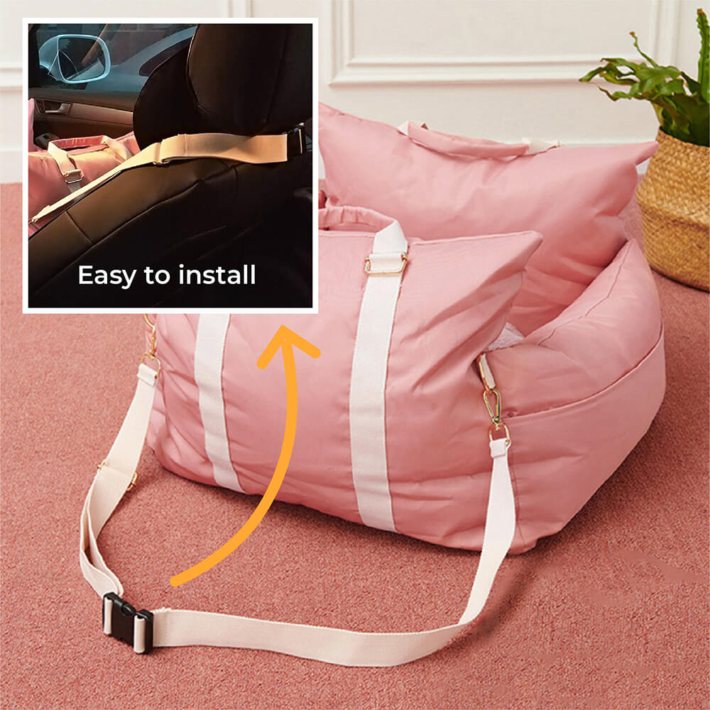 Waterproof Dog Car Seat Bed - Roadtrip