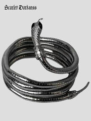 Gothic Witch Twisted Snake Necklace