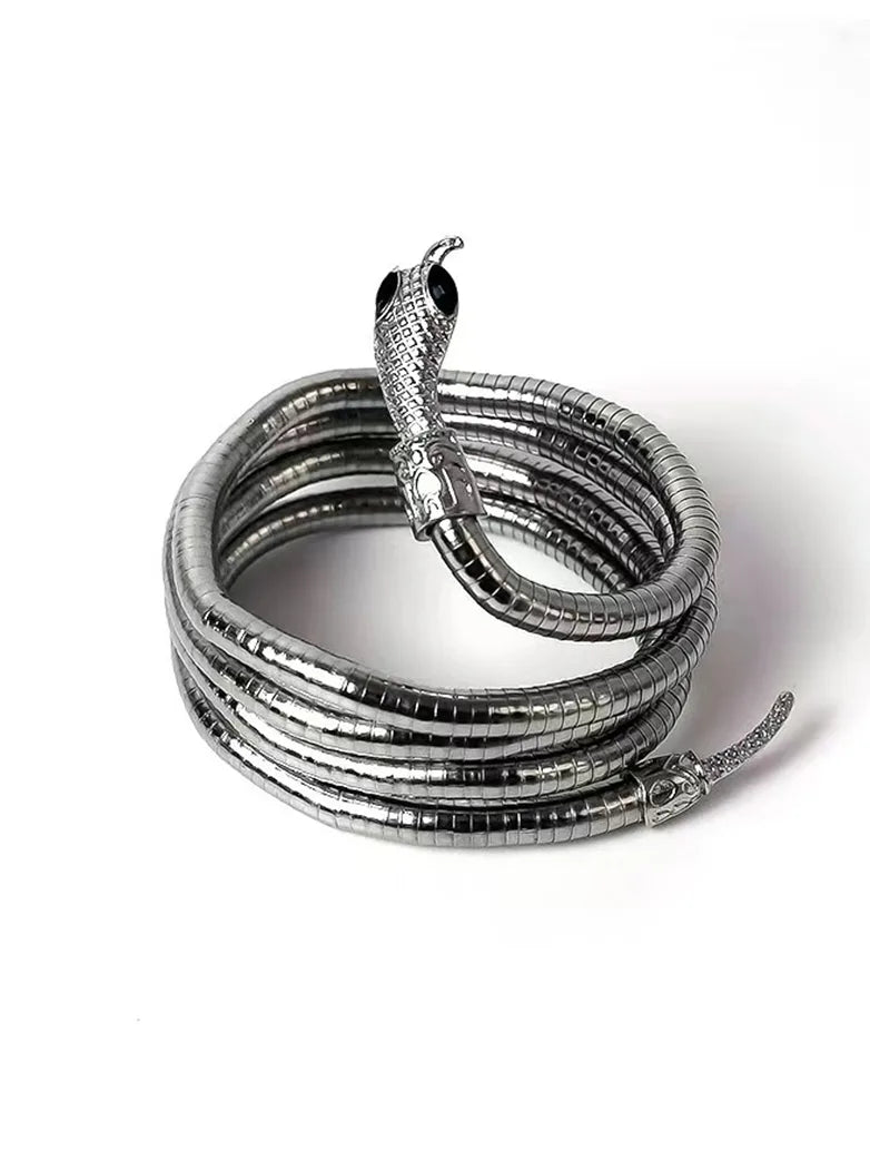 Gothic Witch Twisted Snake Necklace