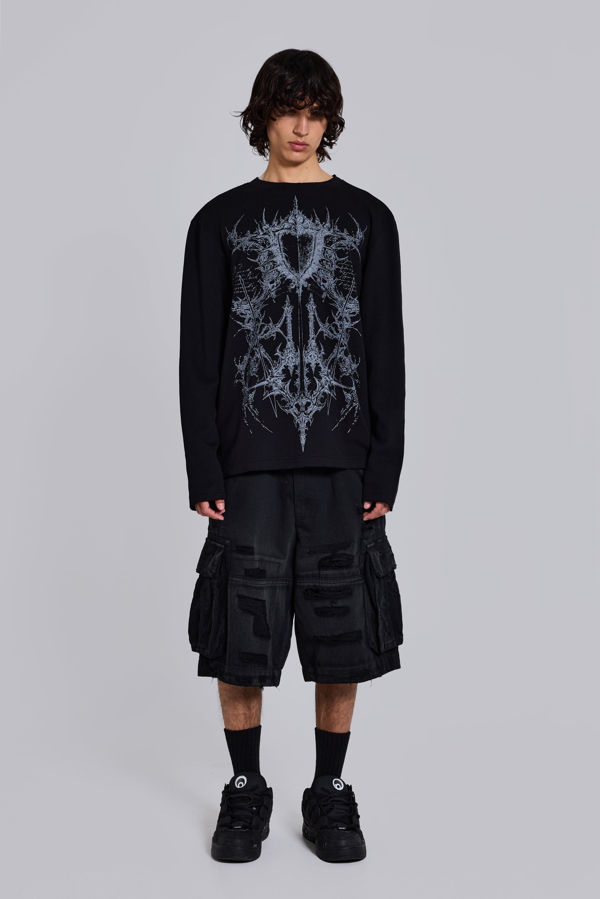 Kasper Digi Waffle Black T-Shirt