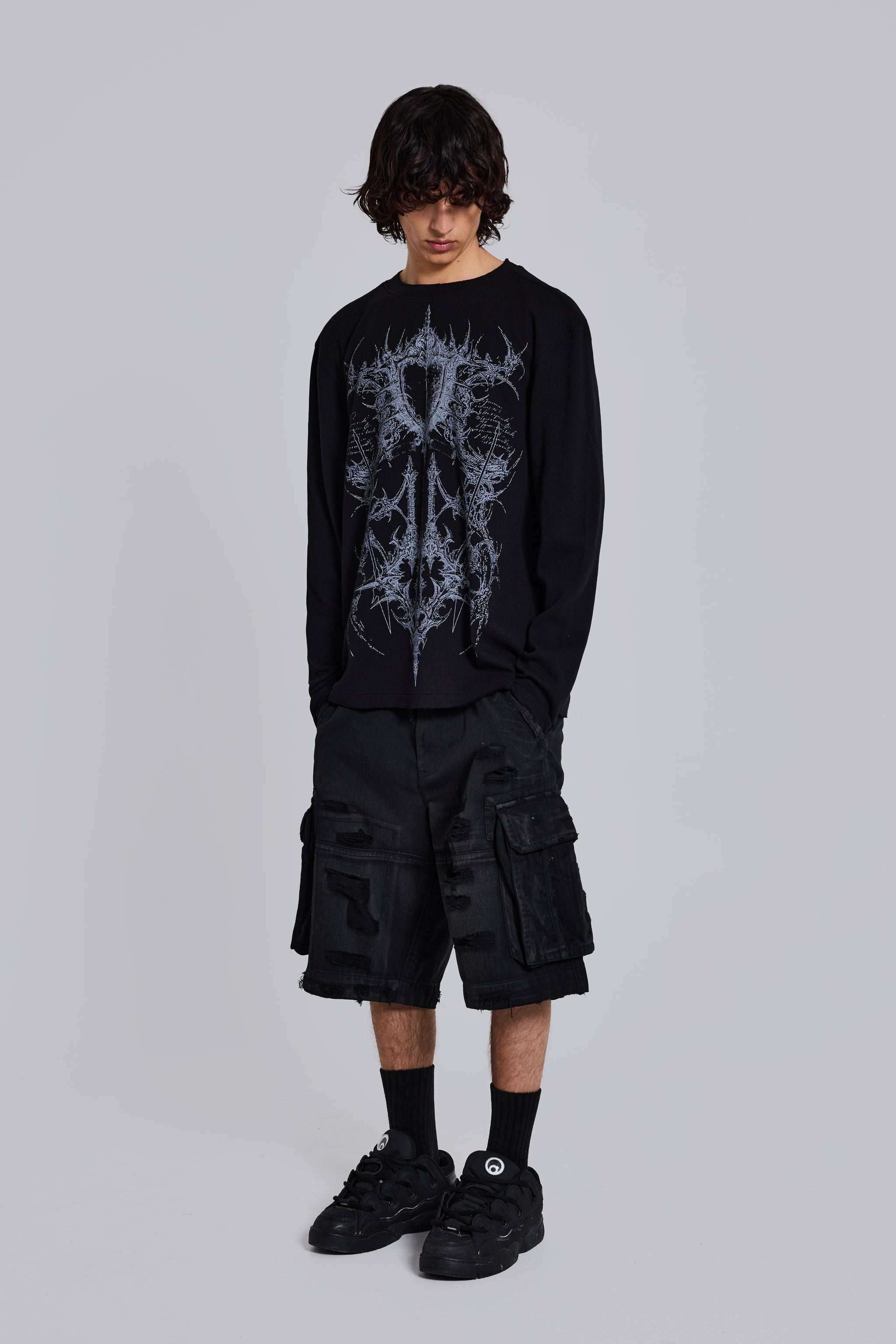 Kasper Digi Waffle Black T-Shirt