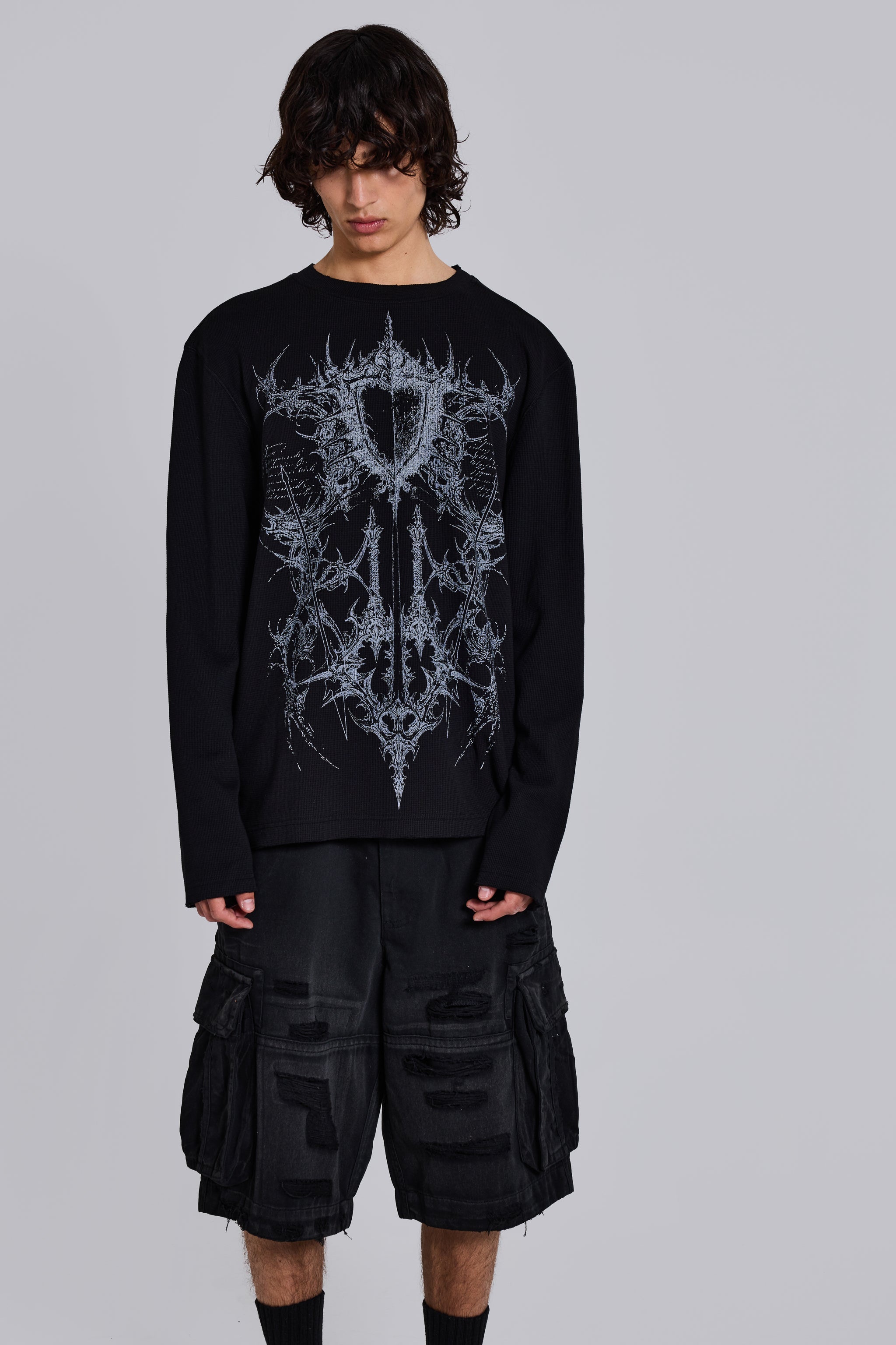 Kasper Digi Waffle Black T-Shirt