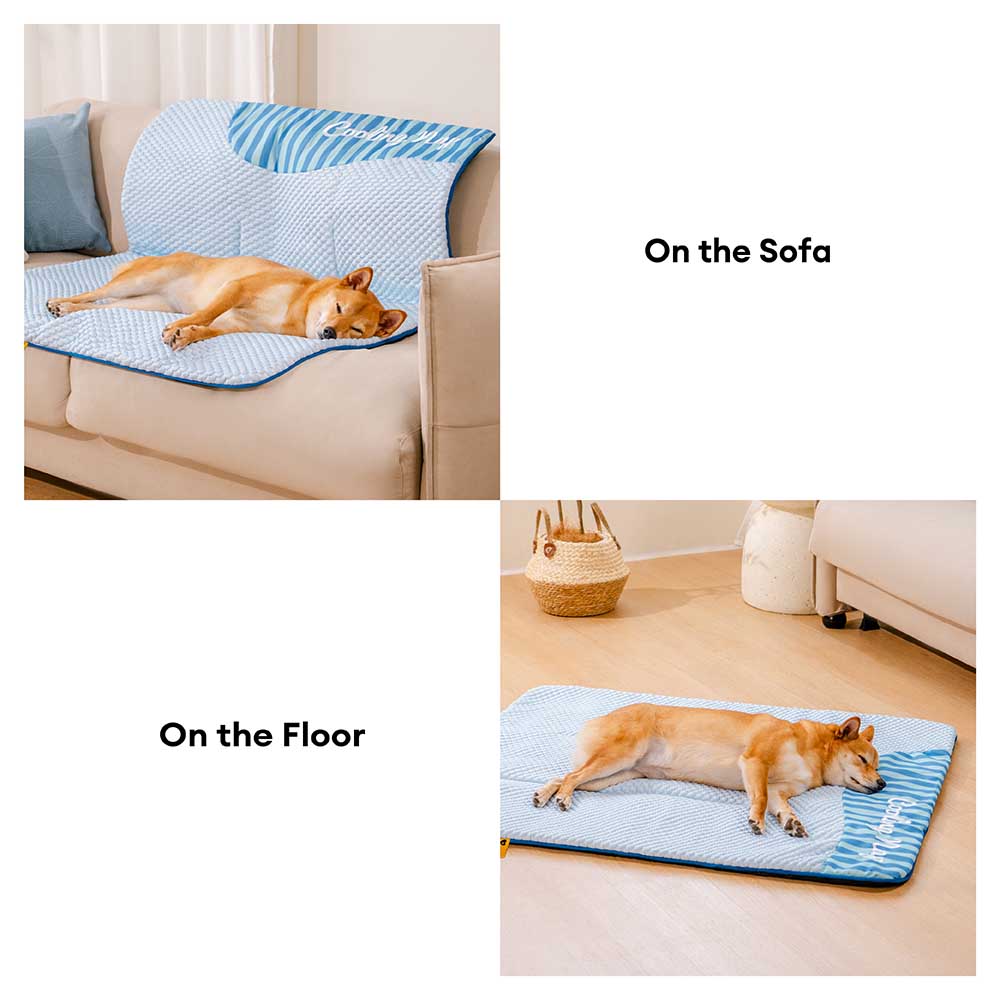 Large Washable Cooling Non-slip Dog Mat for Crate