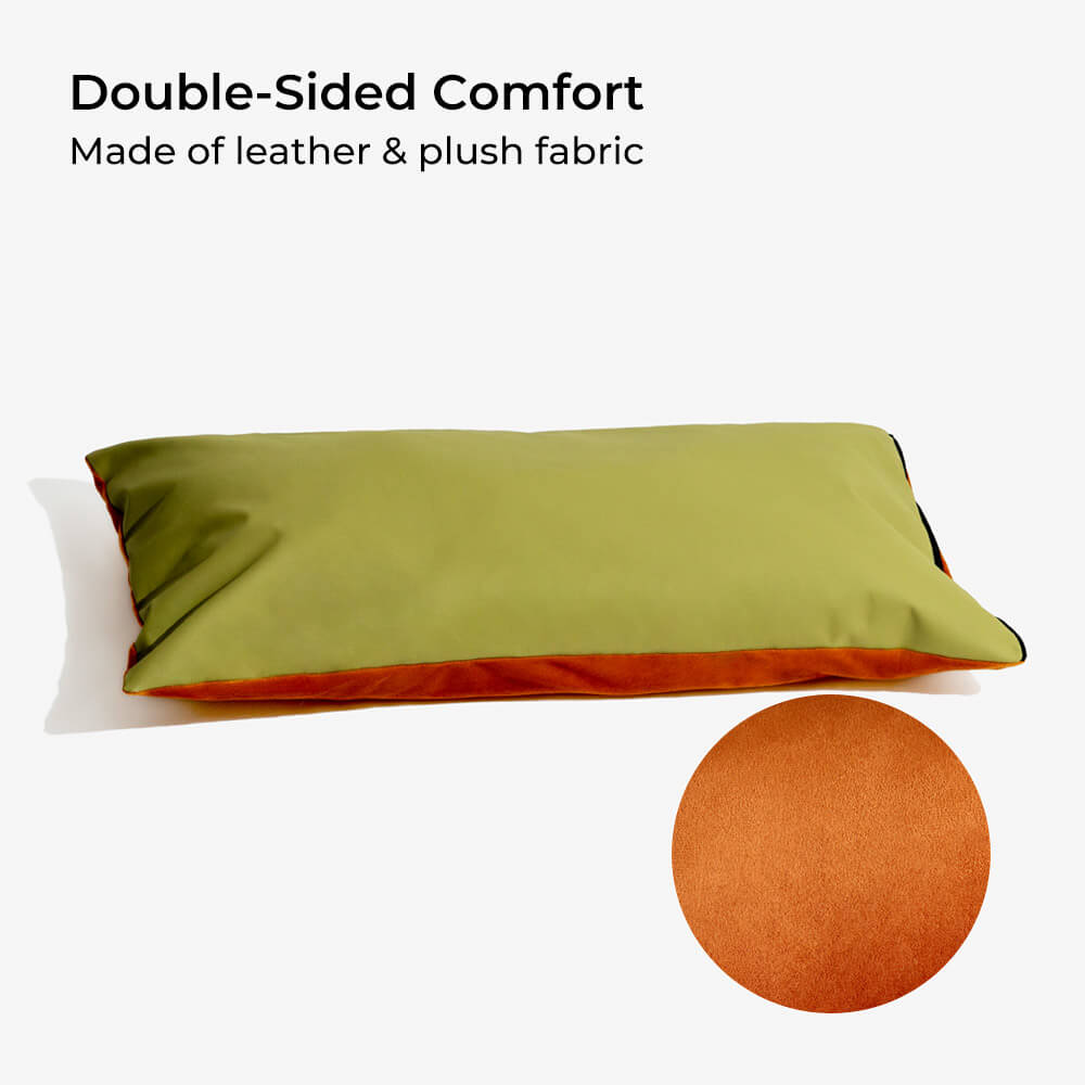 Large Deluxe Faux Leather Dog Car Seat Booster Bed - Roadtrip
