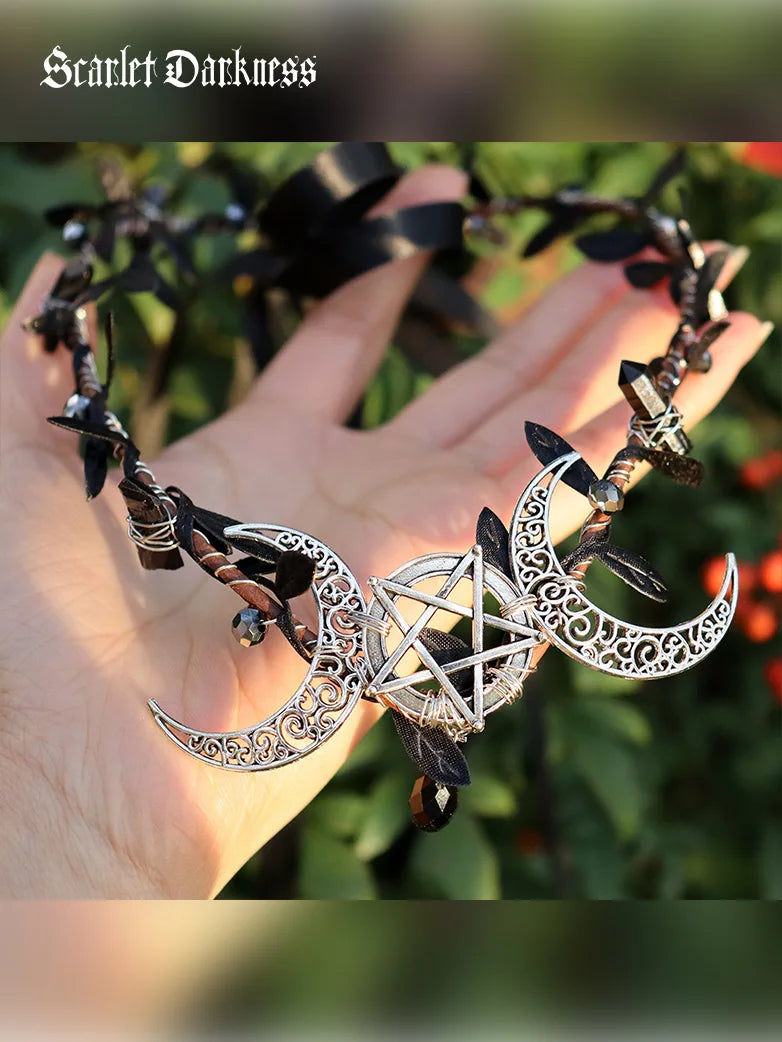 Mediaeval Wiccan Moon Crown