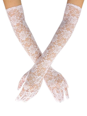 Miss Danger Rose Lace Gloves