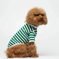 The Painter's Wife - Green Stripy Dog Tee