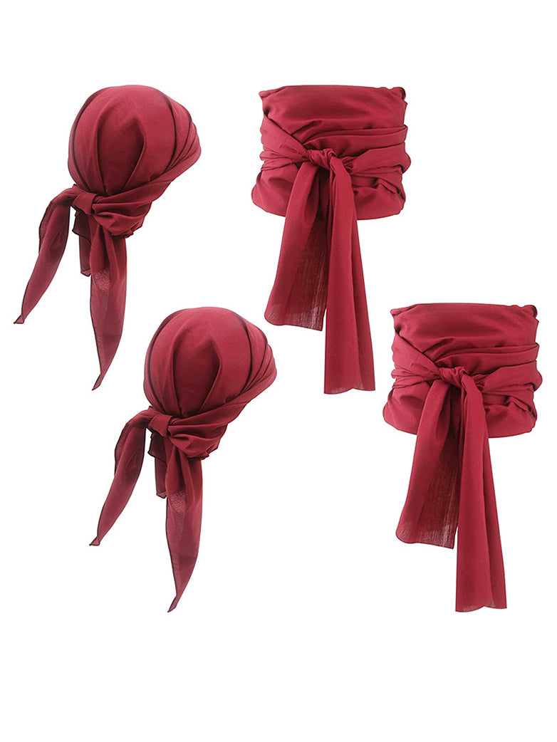 Pirate Canvas Bandana and Belt Set