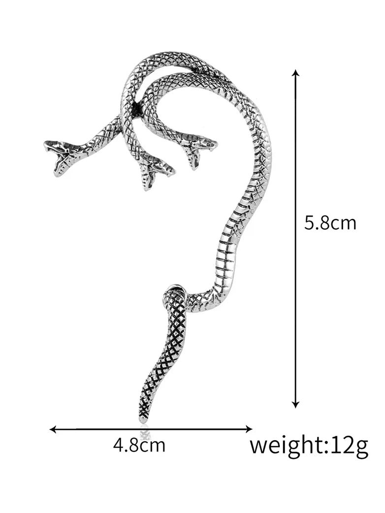 Medieval Dragon Ear Cuff 1pcs
