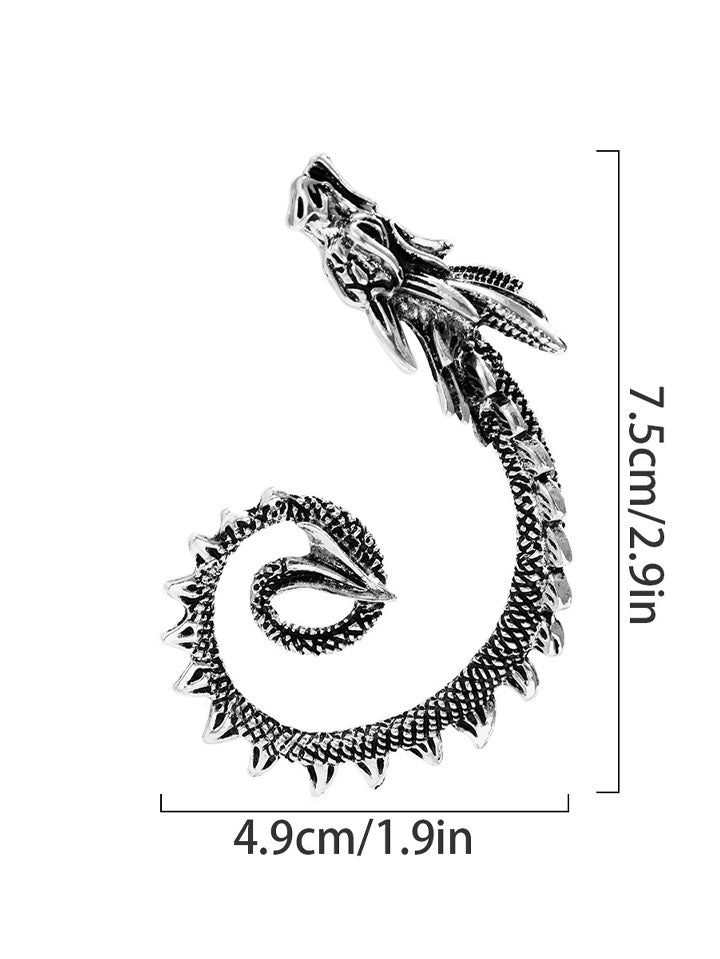 Medieval Dragon Ear Cuff 1pcs