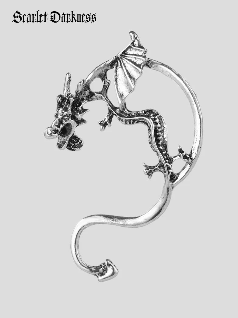 Medieval Dragon Ear Cuff 1pcs