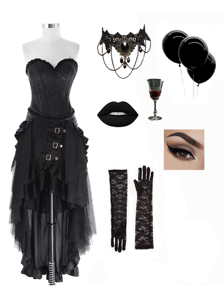 Gothic Vampire Gemstone Necklace