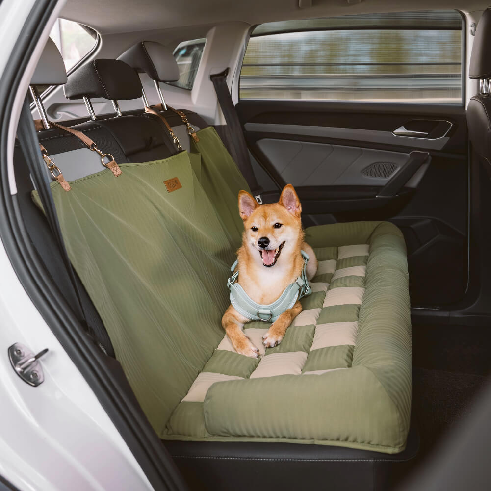 Travel Bolster Safety Back Seat Large Dog Car Seat Bed - Roadtrip